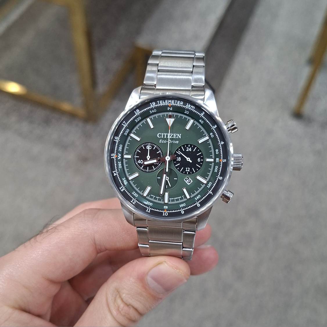 ساعت مچی مردانه CA4500-91X – بند استیل، کرنوگراف صفحه سبز