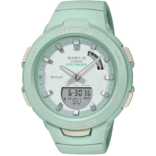 ساعت مچی زنانه Baby-G کاسیو مدل CASIO- BSA-B100CS-3ADR