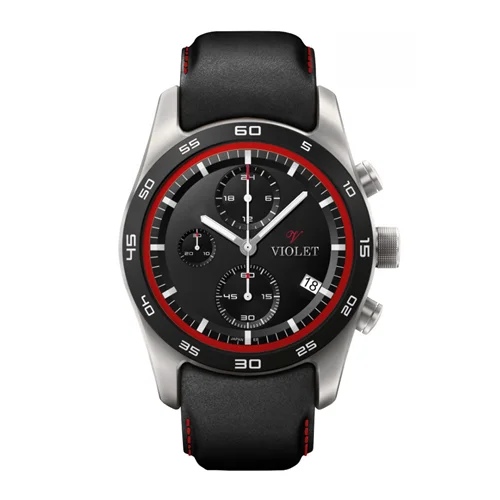 ساعت مچی عقربه ای مردانه ویولت صفحه مشکی کد 0594