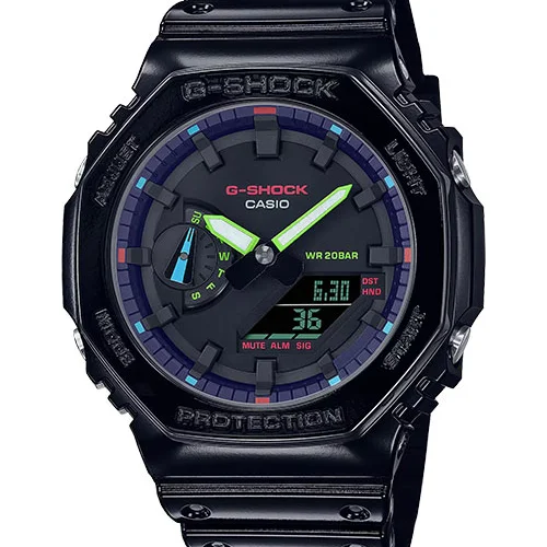 ساعت مچی مردانه G-SHOCK کاسیو مدل GA-2100RGB-1ADR