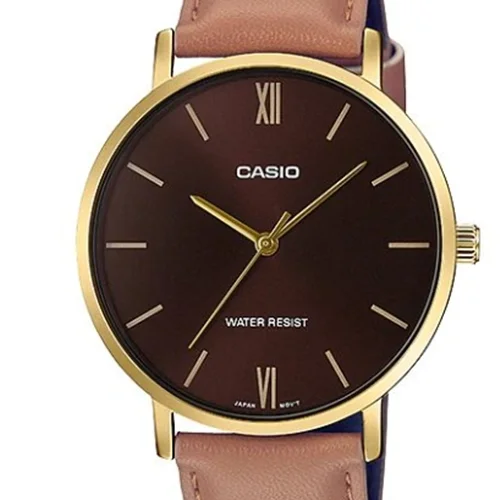 ساعت کاسیو Casio بند چرم کلاسیک