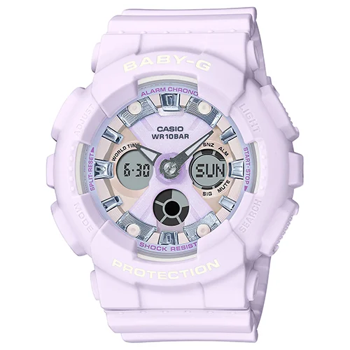 ساعت مچی زنانه BABY-G مدل CASIO-BA-130WP-6ADR